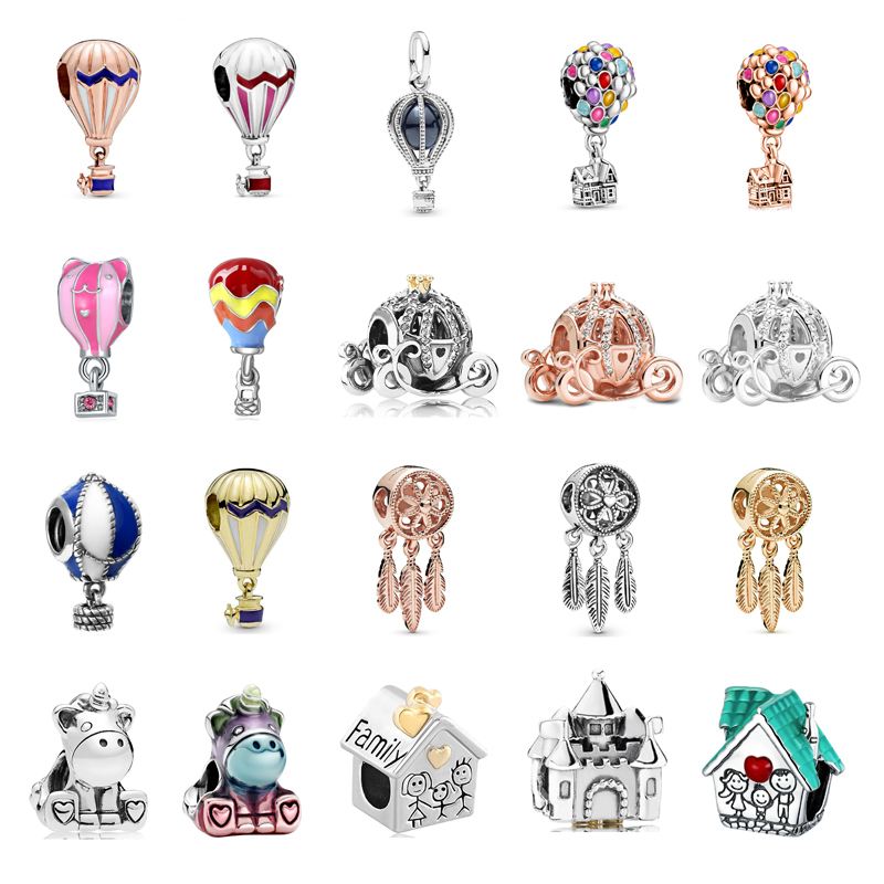New Fashion 925 silver Charm Original Hot Air Balloon Dream Catcher House Beaded Fit Pandora Ladies Bracelet Necklace Jewelry Gift
New Fashion 925 silver Charm Original Hot Air Balloon Dream Catcher House Beaded Fit Pandora Ladies Bracelet Necklace Jewelry Gift