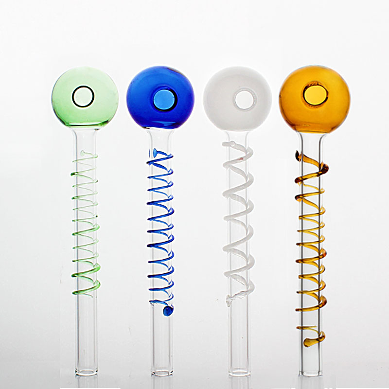 2021 Smoking Pipes Colorful Pyrex Oil Burner Glass Pipe 12CM Length Mix Colors With Round Head
2021 Smoking Pipes Colorful Pyrex Oil Burner Glass Pipe 12CM Length Mix Colors With Round Head