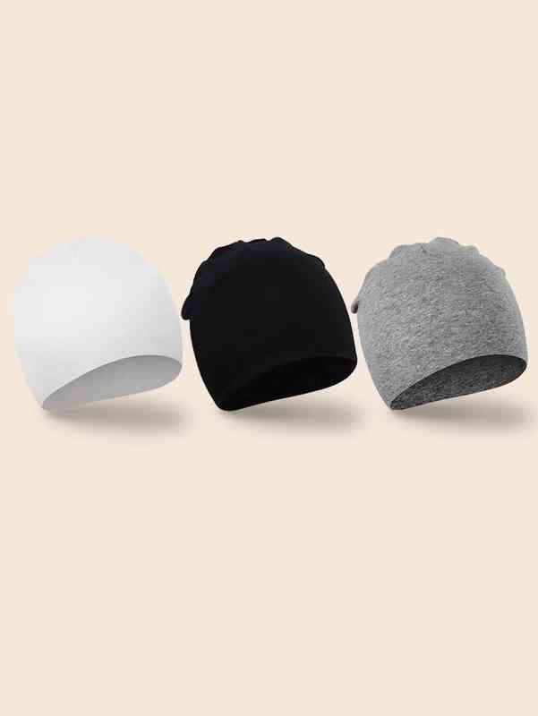 3pcs Baby Solid Hat SHE01