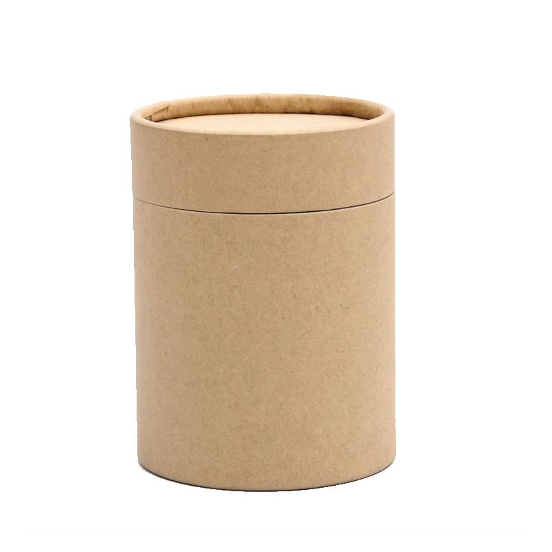 10pcs/Lot Kraft Paper Tube Round Cylinder Tea Coffee Container Box Biodegradable Cardboard Packaging For Drawing/T Shirt/Incense Gift Wrap