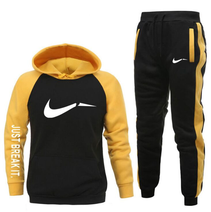 white Sets Tracksuit Men Autumn Winter Hooded Sweatshirt Drawstring Outfit Sportswear 2021 Male Suit Pullover Two Piece Set Casual, Yellow black
white Sets Tracksuit Men Autumn Winter Hooded Sweatshirt Drawstring Outfit Sportswear 2021 Male Suit Pullover Two Piece Set Casual, Yellow black