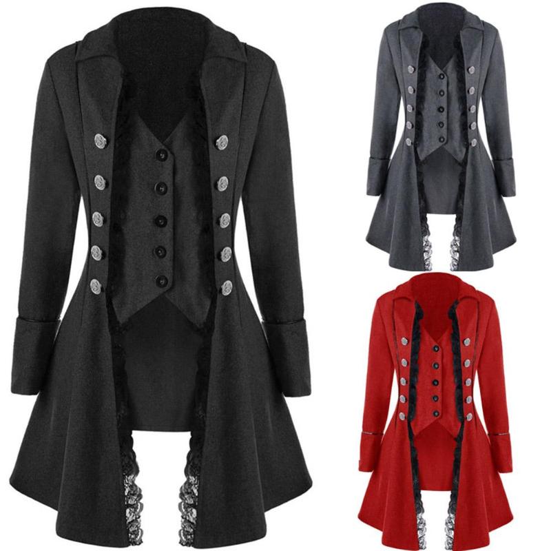 Women' Trench Coats Coat Women Vintage Suit Jacket Long Steampunk Retro Tailcoat Button Breasted Gothic Victorian Frock Party Cosplay, Black
Women' Trench Coats Coat Women Vintage Suit Jacket Long Steampunk Retro Tailcoat Button Breasted Gothic Victorian Frock Party Cosplay, Black