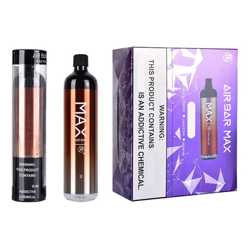 Air bar max cigarettes Disposable Vape Pen 1250mAH 6.5ml 2000 puffs Vaporizer Empty Starter Kit Pre-charged Cartridge
Air bar max cigarettes Disposable Vape Pen 1250mAH 6.5ml 2000 puffs Vaporizer Empty Starter Kit Pre-charged Cartridge
