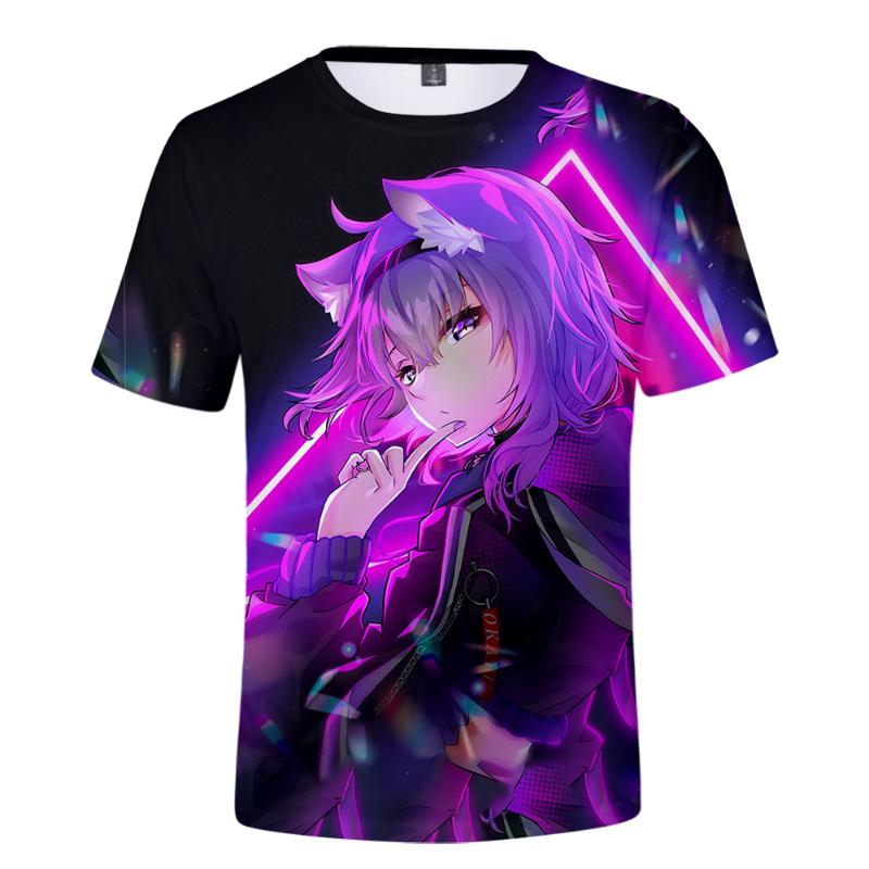 Women's T-Shirt HOLOLIVE VTuber Nekomata Okayu 3D Printed Spring Summer Preppy Men/Women Street Clothes Streetwear Kawaii Style, White
Women's T-Shirt HOLOLIVE VTuber Nekomata Okayu 3D Printed Spring Summer Preppy Men/Women Street Clothes Streetwear Kawaii Style, White