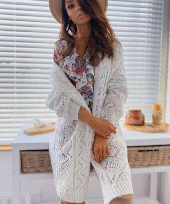 women's jackets outono inverno de malha oco longo cardigan feminino manga longa gola ponto aberto solto suéter branco cáqui cinza 00b8, Black;brown
women's jackets outono inverno de malha oco longo cardigan feminino manga longa gola ponto aberto solto suéter branco cáqui cinza 00b8, Black;brown