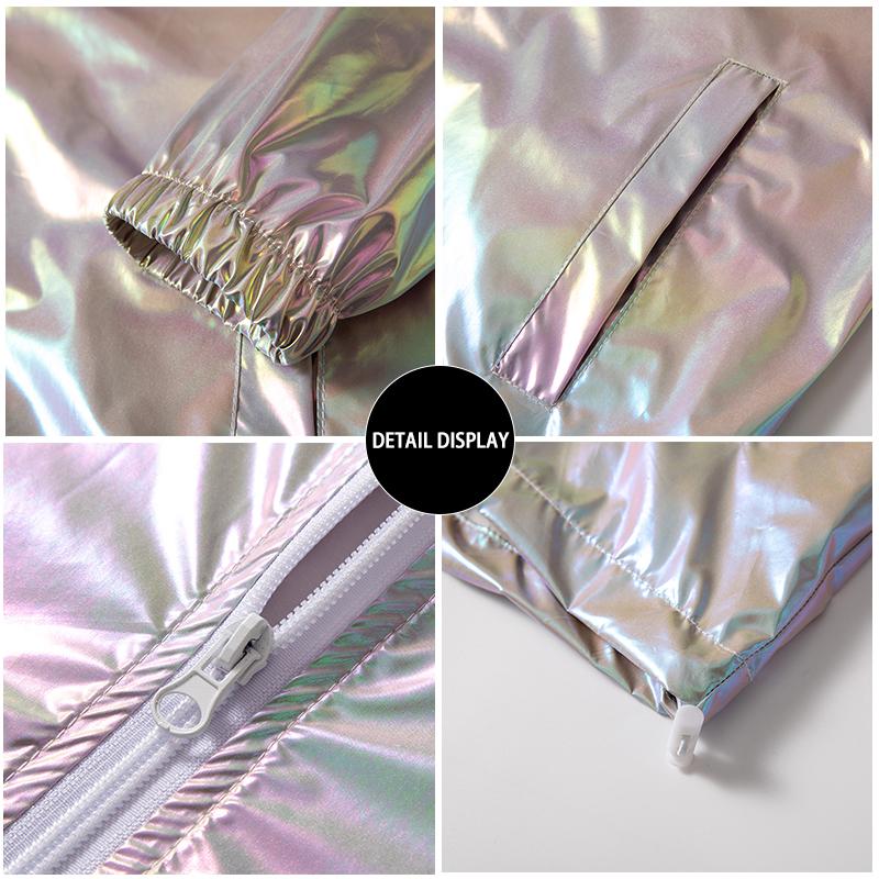 Men's Jackets Oversized Glossy Bomber Jacket Men Summer Shiny Sun Protection Clothing Fashion Street Waterproof Windbreaker Outerwear Male 7