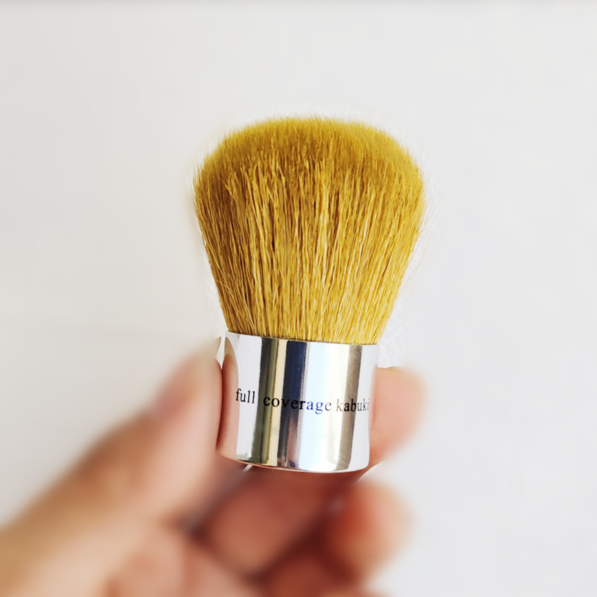 Id Escentuals Makeup Full Coverage Kabuki Brush Goat Bristles Powder Blush Contour Cosmetic Beauty Tool