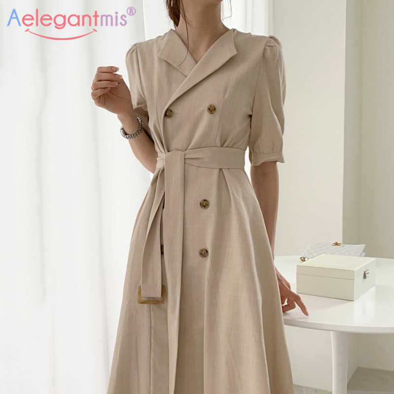 Aelegantmis Office Ladies Belt Blazer Dress Women Autumn Elegant Slim Short Sleeve Long es Black White Solid 210607, Apricot
Aelegantmis Office Ladies Belt Blazer Dress Women Autumn Elegant Slim Short Sleeve Long es Black White Solid 210607, Apricot