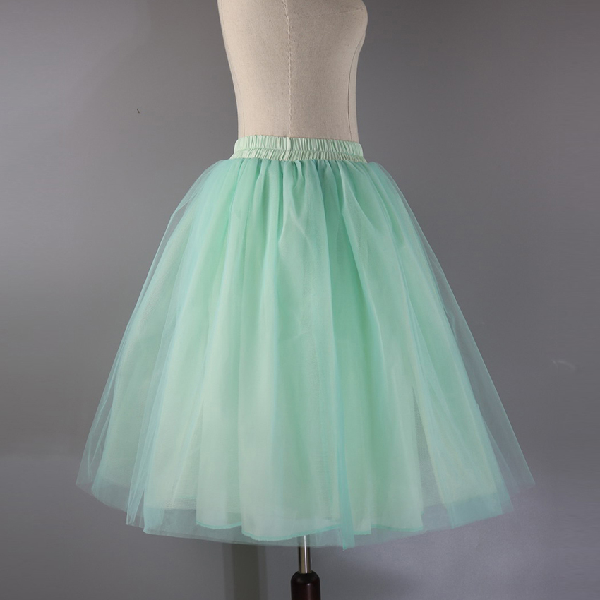 sale Fashion Women's Tulle Tutu Skirt 6 Layers Gauze Ball Gown Plus size S-5XL 210521