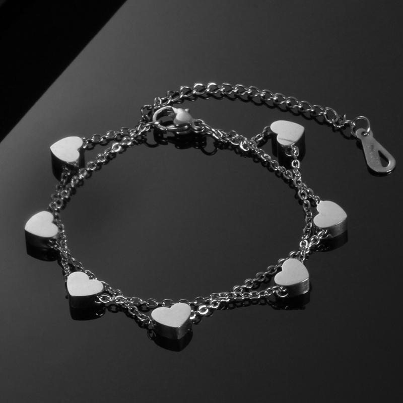 Fashion Heart Double Layer Bracelet For Adjustable Stainless Steel Chain Bangle Women Jewelry Wholesale Link,
Fashion Heart Double Layer Bracelet For Adjustable Stainless Steel Chain Bangle Women Jewelry Wholesale Link,