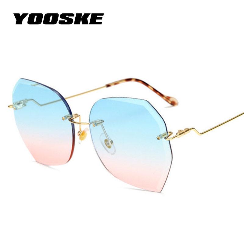 Sunglasses YOOSKE Oversized Women Luxury Rimless Diamond Cutting Lens Sun Glasses Shades For Ladies Gradient Shade Eyewear
Sunglasses YOOSKE Oversized Women Luxury Rimless Diamond Cutting Lens Sun Glasses Shades For Ladies Gradient Shade Eyewear