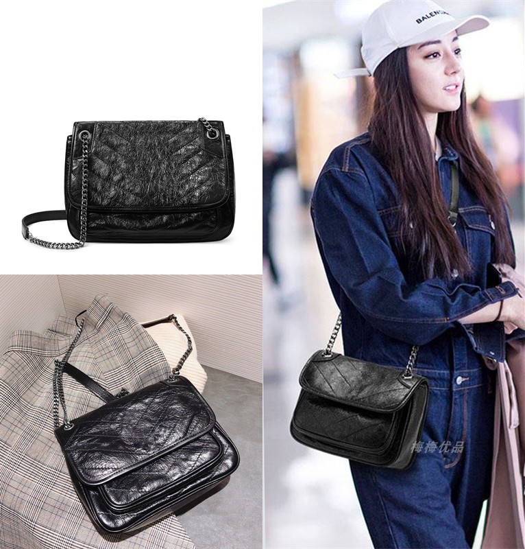 2021 New Messenger Bag Celebrity Same Style Bag Female Leather Chain Bag Shoulder Crossbody Fashion All-Match Hobo, Black-small
2021 New Messenger Bag Celebrity Same Style Bag Female Leather Chain Bag Shoulder Crossbody Fashion All-Match Hobo, Black-small