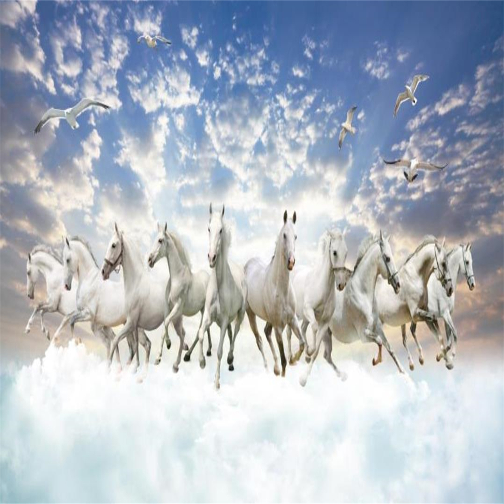 Custom 3d Animal White Mural Living Room Bedroom Kitchen Home Decor Painting Modern Wallpapers