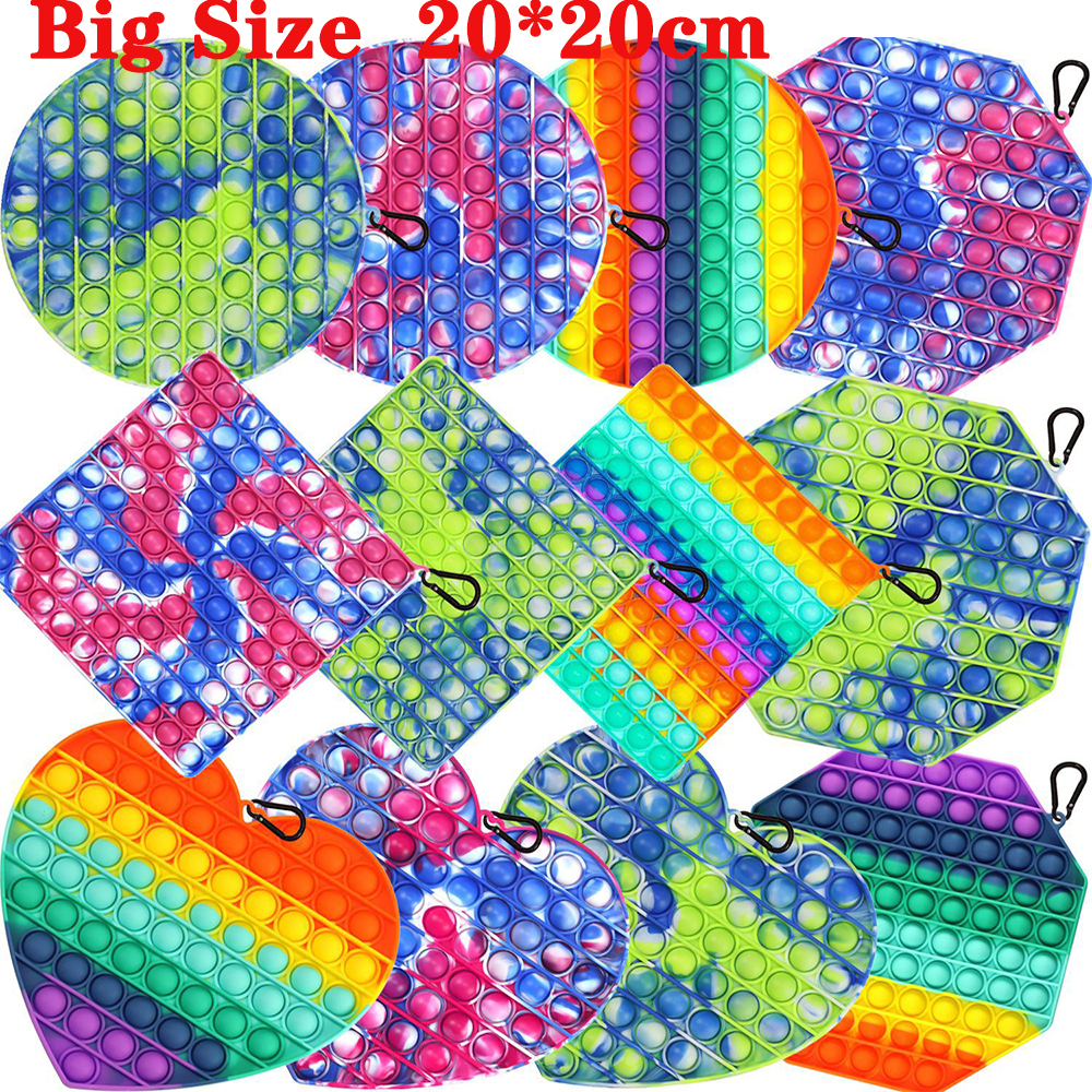 Big Size Rainbow Push Pop It Bubble Sensory Fidget Toys Autism Need Squishy Stress Reliever Adult Kid PopIt Decompression Toy Kids Gift
Big Size Rainbow Push Pop It Bubble Sensory Fidget Toys Autism Need Squishy Stress Reliever Adult Kid PopIt Decompression Toy Kids Gift