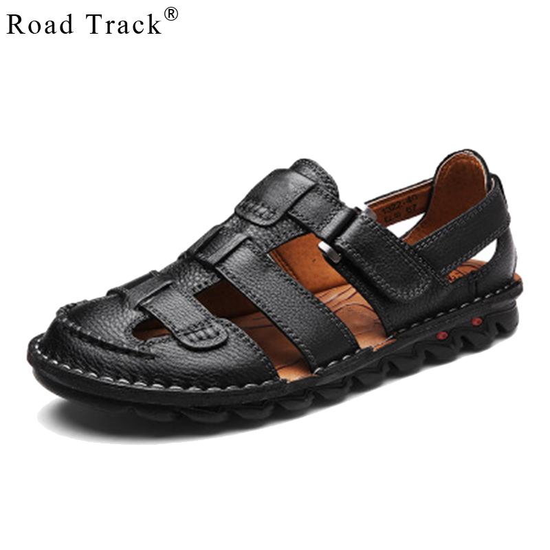 Sandals Road Track Men Size 38-44 Summer Men's Beach PU Leather Shoes Leisure Durable Non-slip XMA1004-5, Black
Sandals Road Track Men Size 38-44 Summer Men's Beach PU Leather Shoes Leisure Durable Non-slip XMA1004-5, Black