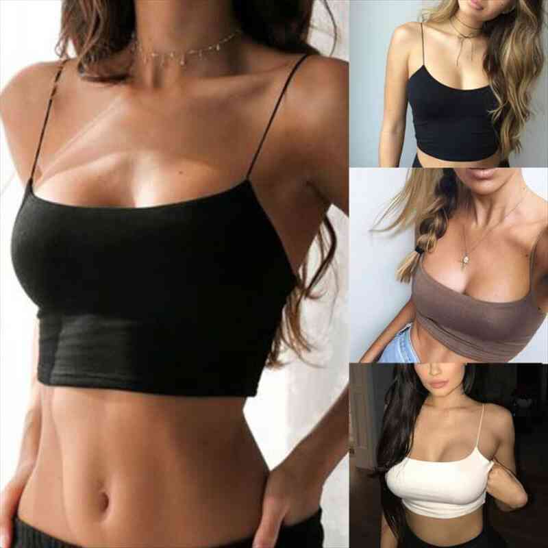 fashion women crop solid summer camis women casual tank vest sleeveless crop blusas, White
fashion women crop solid summer camis women casual tank vest sleeveless crop blusas, White