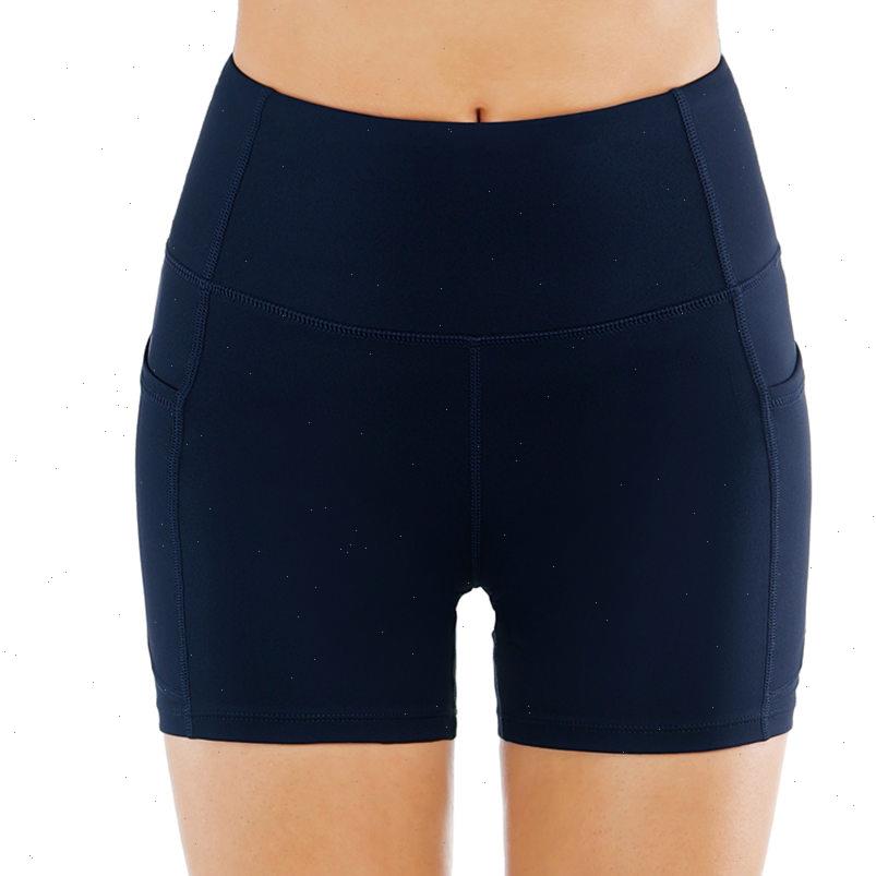 women short high waist yoga shorts diagonal pockets running training sports tight fitness drop good quality, White;black
women short high waist yoga shorts diagonal pockets running training sports tight fitness drop good quality, White;black