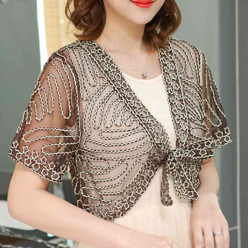 Blouses Woman Summer Blouse Women Short Sleeve Cardigan Short Blouse V-neck Hollow Lace Blouse Shirt Tops Women Blusas C999 210602, White
Blouses Woman Summer Blouse Women Short Sleeve Cardigan Short Blouse V-neck Hollow Lace Blouse Shirt Tops Women Blusas C999 210602, White
