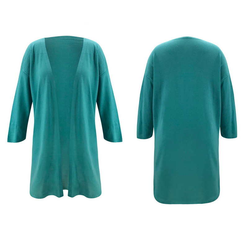 Elegant Long Cardigan Women Sweater Coat Autumn Winter Sleeve Thin Knitted Jacket Casual Ladies Loose Outwear 210522