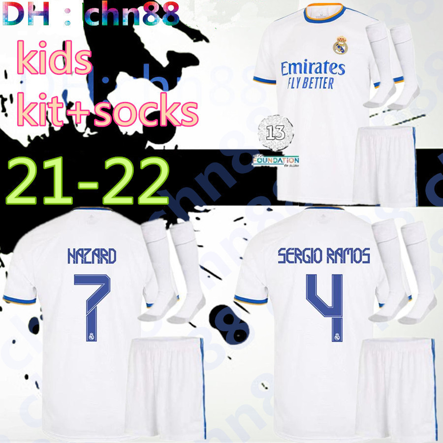 new youth 21 22 Real Madrid HAZARD ALABA VINI JR. soccer jersey 2021 2022 BENZEMA SERGIO RAMOS KROOS ASENSIO MODRIC MARCELO kids kit + socks football jerseys, Picture
new youth 21 22 Real Madrid HAZARD ALABA VINI JR. soccer jersey 2021 2022 BENZEMA SERGIO RAMOS KROOS ASENSIO MODRIC MARCELO kids kit + socks football jerseys, Picture