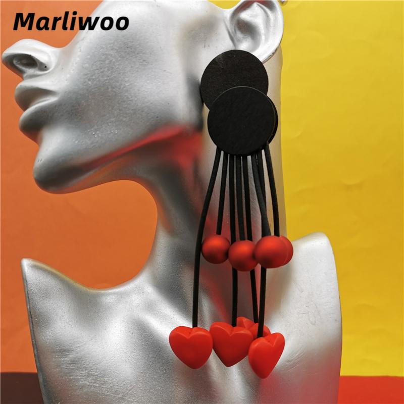 Marliwoo Designer Luxury Handmade Earrings Women Heart Love Wood Jewelry Pearl Accessories Gift Female Boho Earring Dangle & Chandelier, Silver
Marliwoo Designer Luxury Handmade Earrings Women Heart Love Wood Jewelry Pearl Accessories Gift Female Boho Earring Dangle & Chandelier, Silver