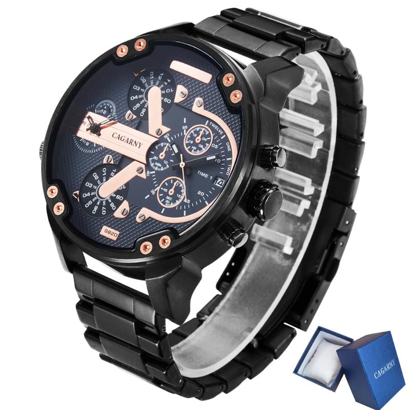 Wristwatches Cool Black Stainless Steel Watch Men Fashion Quartz Mens Watches Relogio Cagarny Masculino Army Military Male Cloc, Gold black
Wristwatches Cool Black Stainless Steel Watch Men Fashion Quartz Mens Watches Relogio Cagarny Masculino Army Military Male Cloc, Gold black