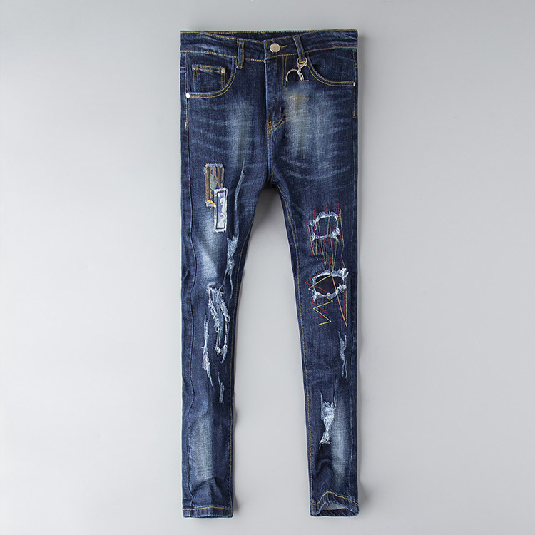 designer jeans mens Distressed Ripped Skinny Trousers luxury clothes Slim Motorcycle Moto Biker Hip Hop Denim man embroidery eye Pants 29-38, Blue
designer jeans mens Distressed Ripped Skinny Trousers luxury clothes Slim Motorcycle Moto Biker Hip Hop Denim man embroidery eye Pants 29-38, Blue
