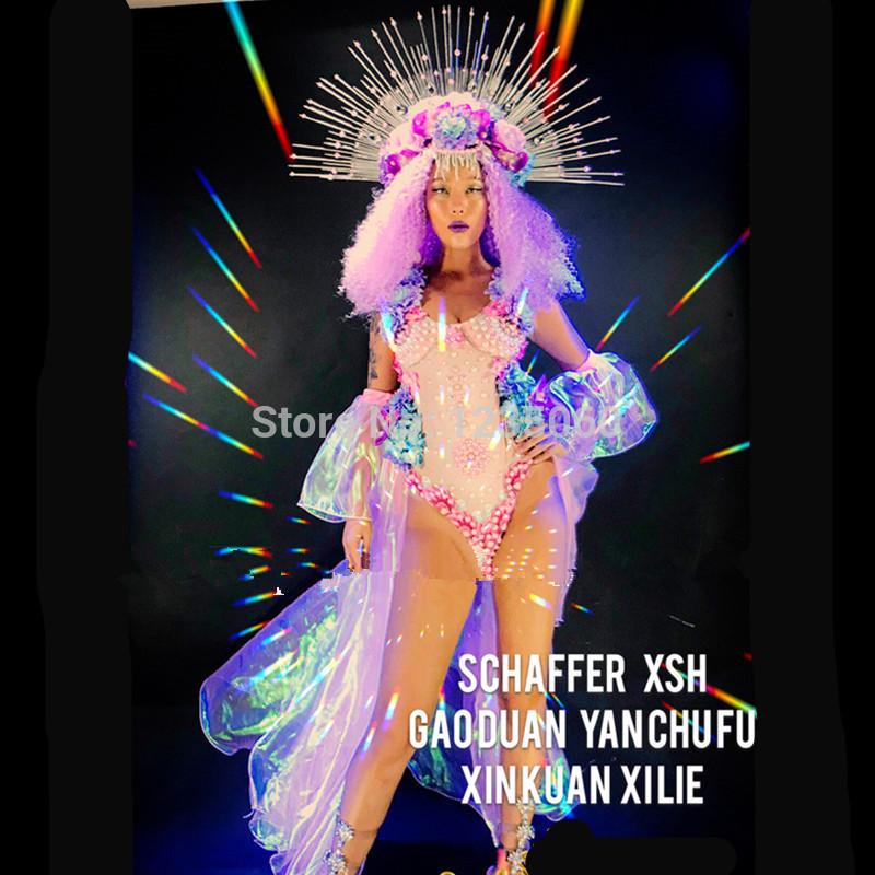 Nightclub Bar Ballroom Dance Costumes Outfit Party Evening Dress Stage Show Pearl Headdress Catwalk Performance DS Clothes Decoration
Nightclub Bar Ballroom Dance Costumes Outfit Party Evening Dress Stage Show Pearl Headdress Catwalk Performance DS Clothes Decoration