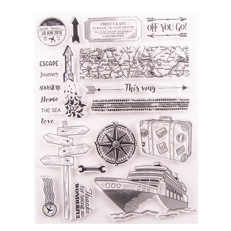 1 pcs Transparent stamp for Handbook Photo Album Decor sticker Handmade Gift Craft Card Making Decorative DIY Scrapbooking stamp