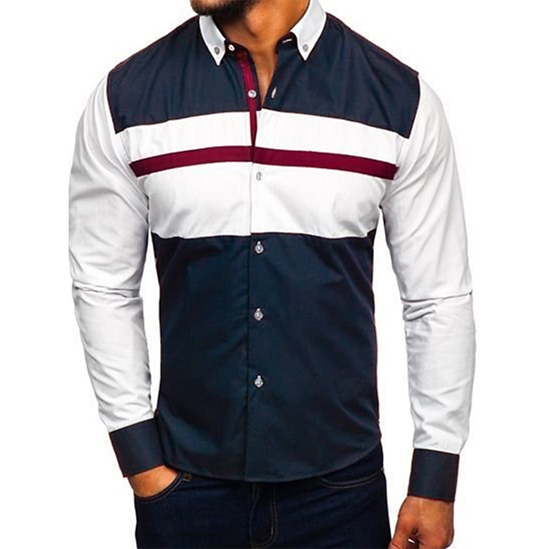 Multi-color pattern men's long-sleeved shirt high quality comfortable fit fashion travel office entertainment, White;black
Multi-color pattern men's long-sleeved shirt high quality comfortable fit fashion travel office entertainment, White;black