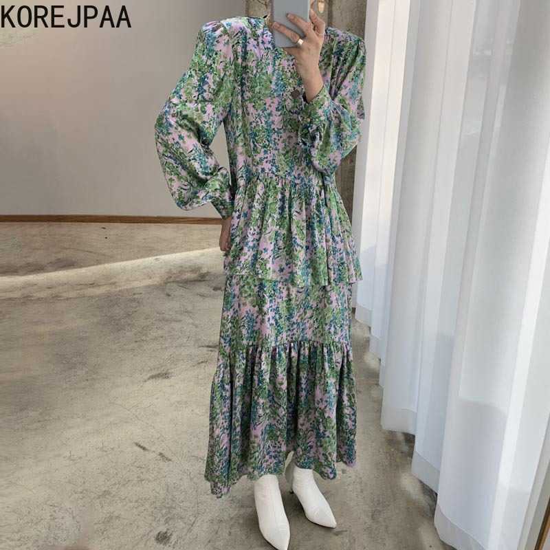 Korejpaa Women Dress Summer Korean Chic Retro Elegant Round Neck Full Screen Floral Loose All-Match Puff Sleeve Vestidos 210526, Black
Korejpaa Women Dress Summer Korean Chic Retro Elegant Round Neck Full Screen Floral Loose All-Match Puff Sleeve Vestidos 210526, Black