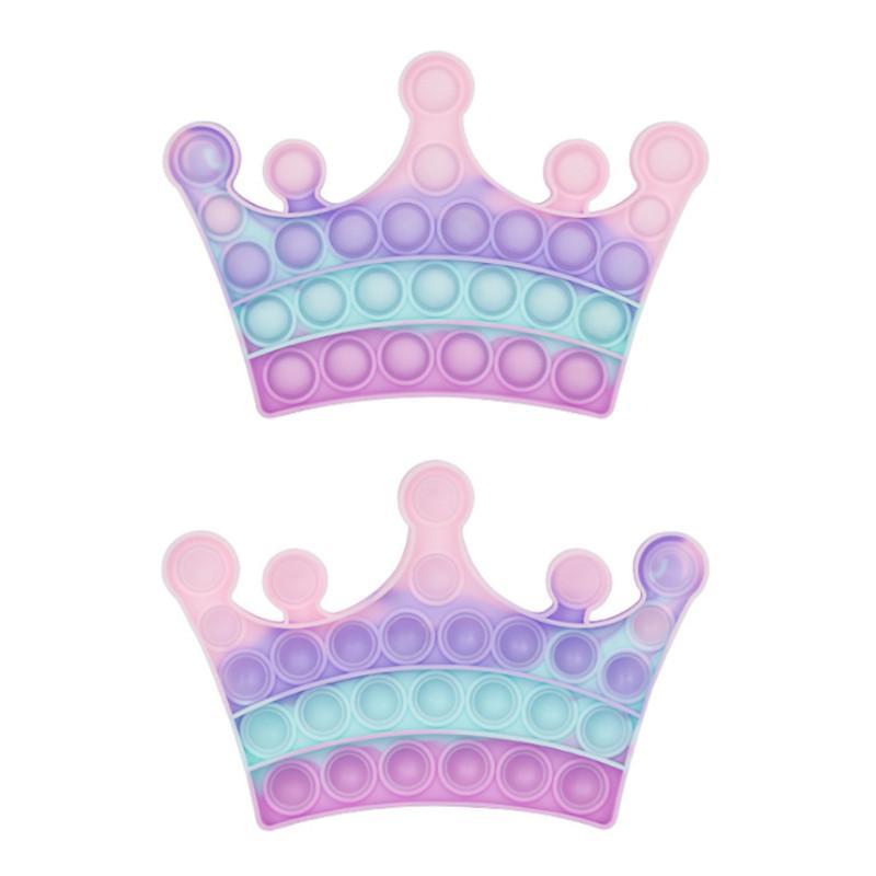 Silicone Cartoon Christmas Tree Push Bubble Sensory Toy Anti-stress Relaxing fidget Autism Toys Stress Relieve Educational for Adult Kid Xmas Gifts FY