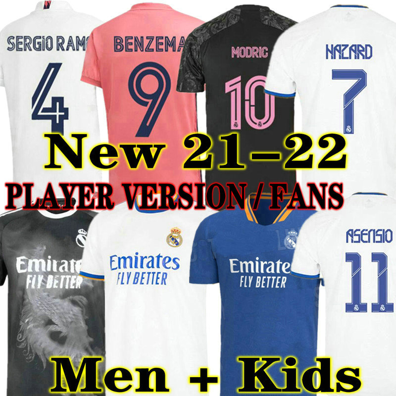 Benzema 21 22 Real madrid football Jerseys Modric ASENSIO SERGIO RAMOS HAZARD 2021 2022 adult men + kids kit sports Soccer shirt, 21 22 away
Benzema 21 22 Real madrid football Jerseys Modric ASENSIO SERGIO RAMOS HAZARD 2021 2022 adult men + kids kit sports Soccer shirt, 21 22 away