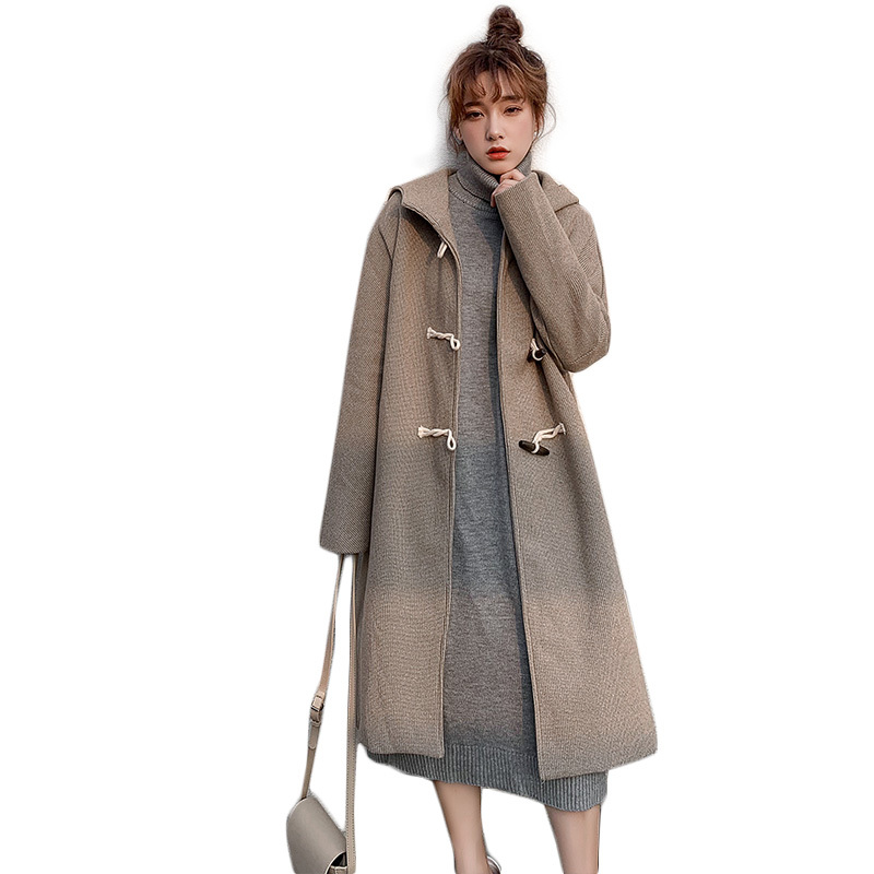 Women's Wool & Blends Winter Woolen Coat Women Long style Duffle Vintage Student Hooded Horn Buttons s Side Split Korean Overcoat, Coffee
Women's Wool & Blends Winter Woolen Coat Women Long style Duffle Vintage Student Hooded Horn Buttons s Side Split Korean Overcoat, Coffee