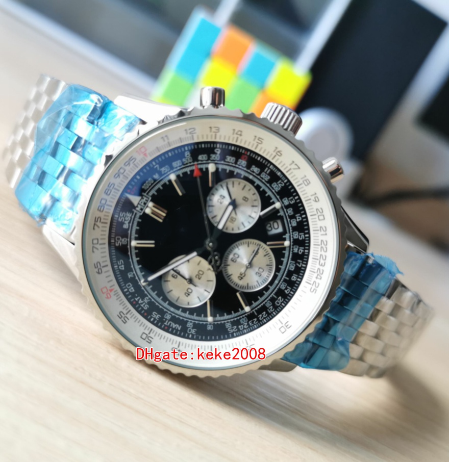 Topselling Watches men Wristwatches AB012012/BB01/447A AB012012 43AB0121211G1A1 43mm Luminescent Stainless Steel 316L VK Quartz Chronograph Working Mens Watch
