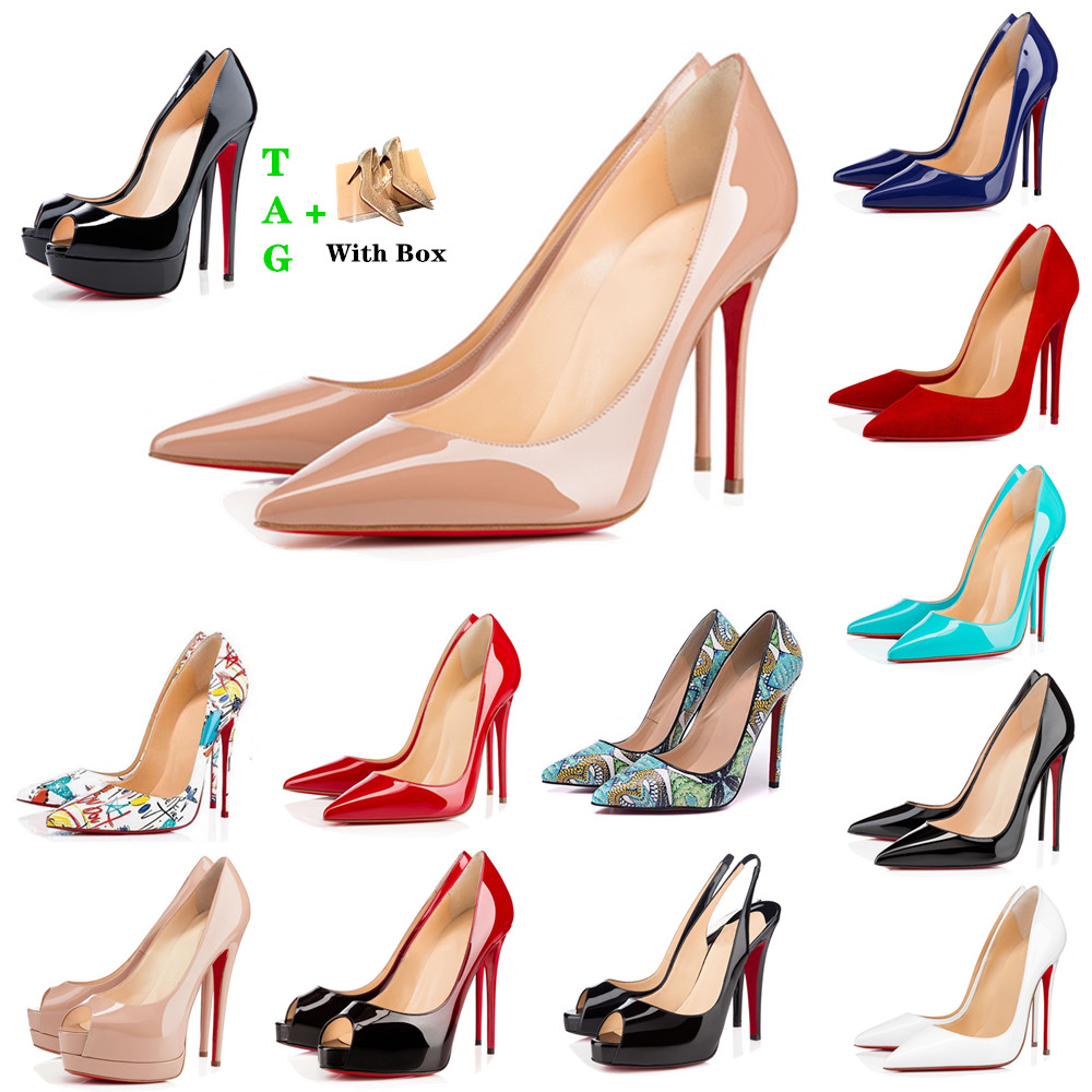 Brand Woman Red Bottoms High Heels Patent Leather Platform Peep-toes Sandals Designer Pointy Toe Dress Shoe Luxury Womens Reds Sole Pumps We, Black
Brand Woman Red Bottoms High Heels Patent Leather Platform Peep-toes Sandals Designer Pointy Toe Dress Shoe Luxury Womens Reds Sole Pumps We, Black