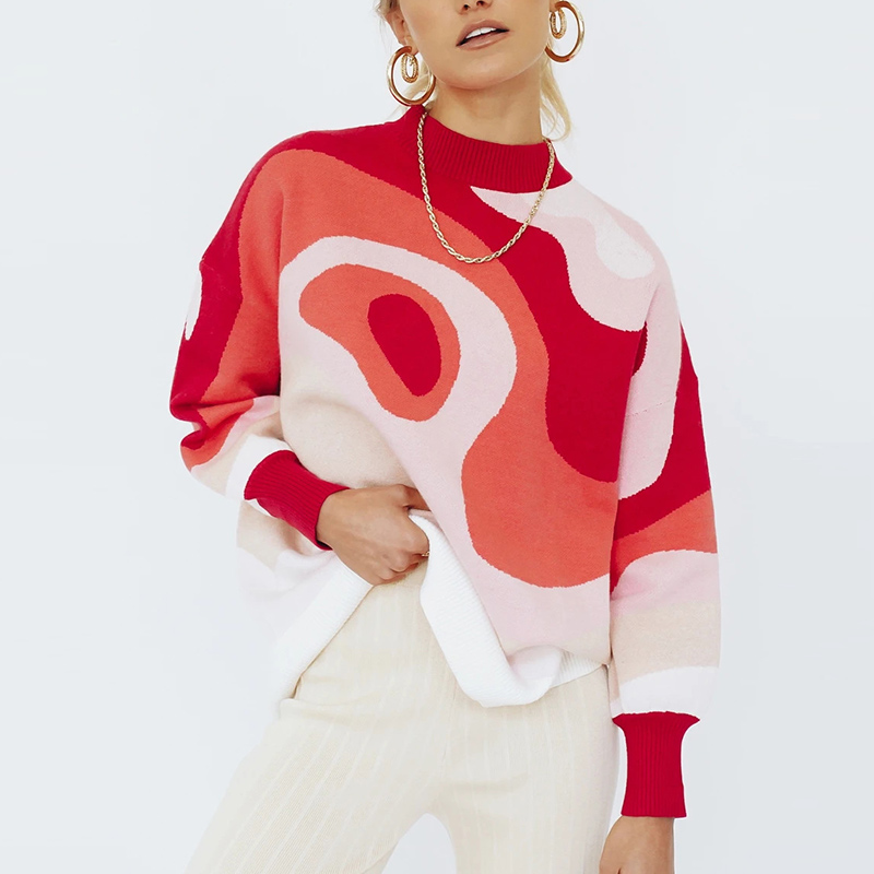 Preppy Style Knit Women Pullover Sweater Spring Autumn New Design Blue White Printed Soft Loose Tops Lady Long Sleeve Sweaters, White;black
Preppy Style Knit Women Pullover Sweater Spring Autumn New Design Blue White Printed Soft Loose Tops Lady Long Sleeve Sweaters, White;black