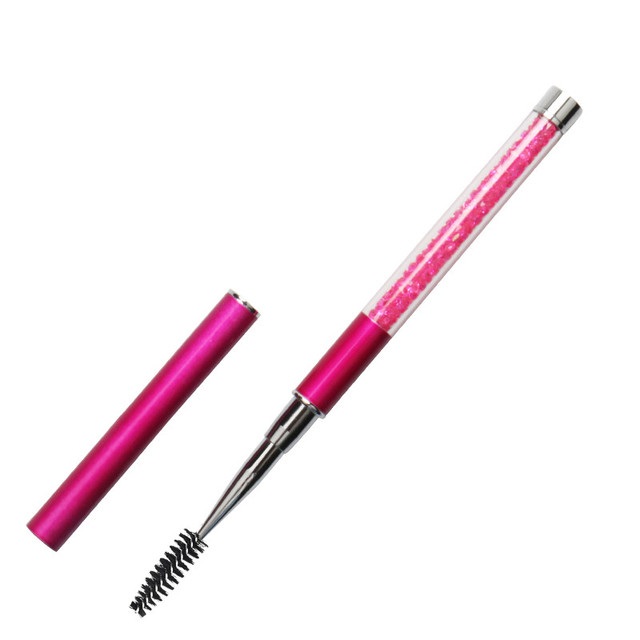 Wholesale Rhinestone Lash Brushes Reusable Eyelashes Brush Mascara Wand Applicator Eyelash Extension Make Up Tools Vendor
