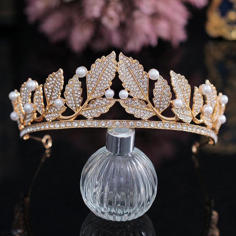 Hair Clips & Barrettes Baroque Rhinestones Pearls Tiaras Leaves Crown For Bride Headdress Princess Diadem Prom Wedding Jewelry, Golden;silver
Hair Clips & Barrettes Baroque Rhinestones Pearls Tiaras Leaves Crown For Bride Headdress Princess Diadem Prom Wedding Jewelry, Golden;silver