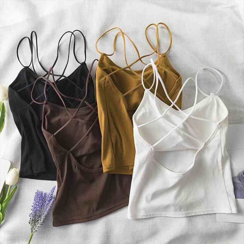 Sexy Cut Out Striped Womens Cami Bra Bustier Crop Top Bralette Strappy Cross Cropped Blusas Bandage Halter Black Tops Camis, White
Sexy Cut Out Striped Womens Cami Bra Bustier Crop Top Bralette Strappy Cross Cropped Blusas Bandage Halter Black Tops Camis, White