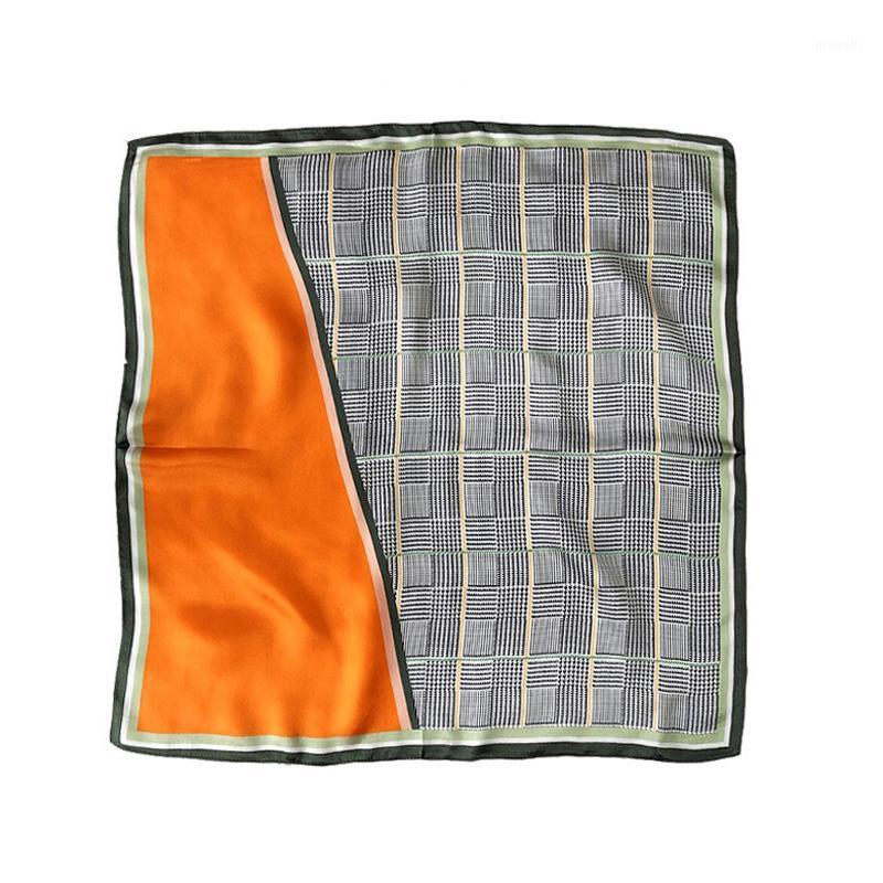 Scarves &Dolphin Women Small Square Scarf 53x53CM 100% Nature Silk Black Plaid Bridle Bandanas Spring Headbands Lady Kerchief Bib, Blue;gray
Scarves &Dolphin Women Small Square Scarf 53x53CM 100% Nature Silk Black Plaid Bridle Bandanas Spring Headbands Lady Kerchief Bib, Blue;gray