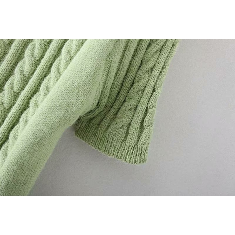 Female crop cardigans women causal soft pink sweater top autumn winter Knitted short sleeve korean 210427