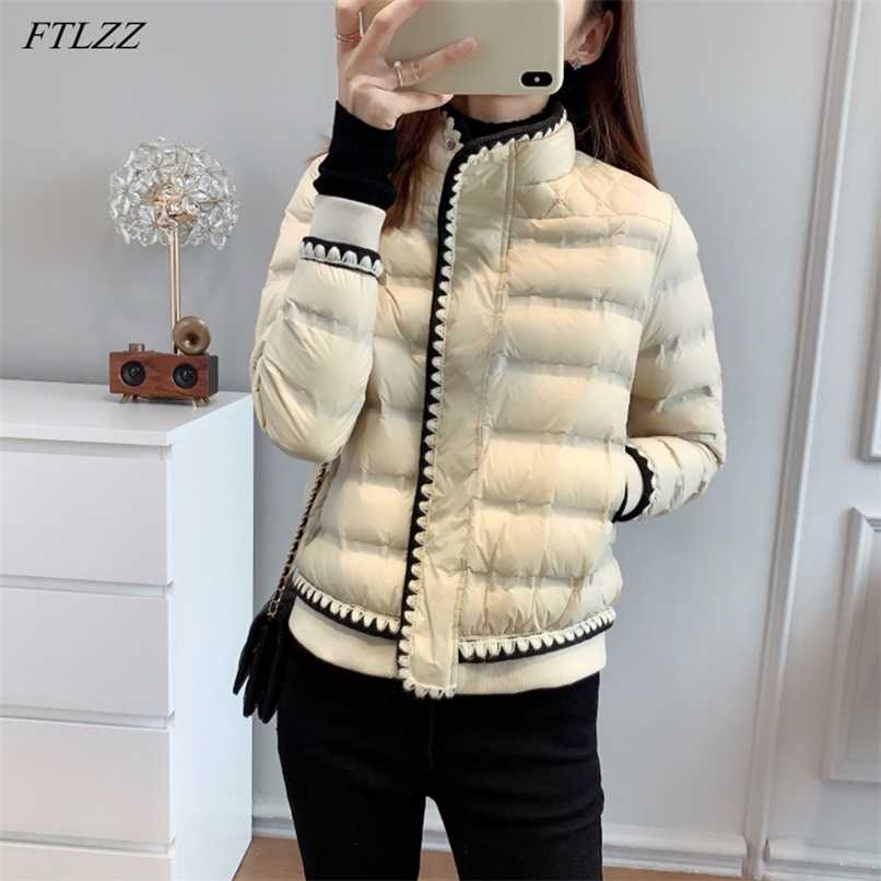 FTLZZ Winter Women 90% White Duck Down Coat Stand Collar Zipper Lace Solid Jacket Thick Warm Snow Parka Outwear 211108, Beige
FTLZZ Winter Women 90% White Duck Down Coat Stand Collar Zipper Lace Solid Jacket Thick Warm Snow Parka Outwear 211108, Beige