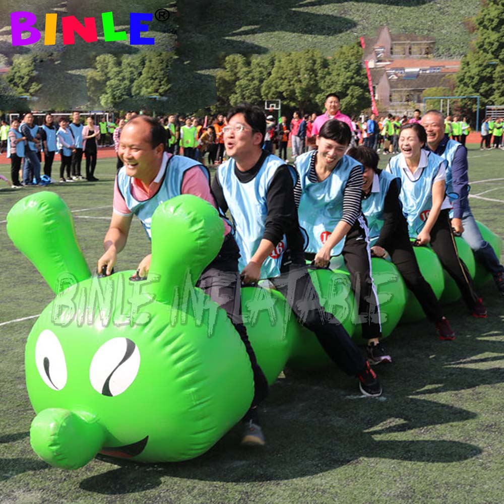 Interesting sports games props inflatable caterpillar racing body intelligent activities development training team building equipment