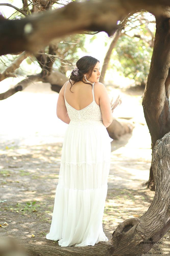Fashion Lace Plus Size Beach Wedding Dresses Spaghetti Straps flowy skirt Backless Bohemian Bridal Gowns Robe De Mariée