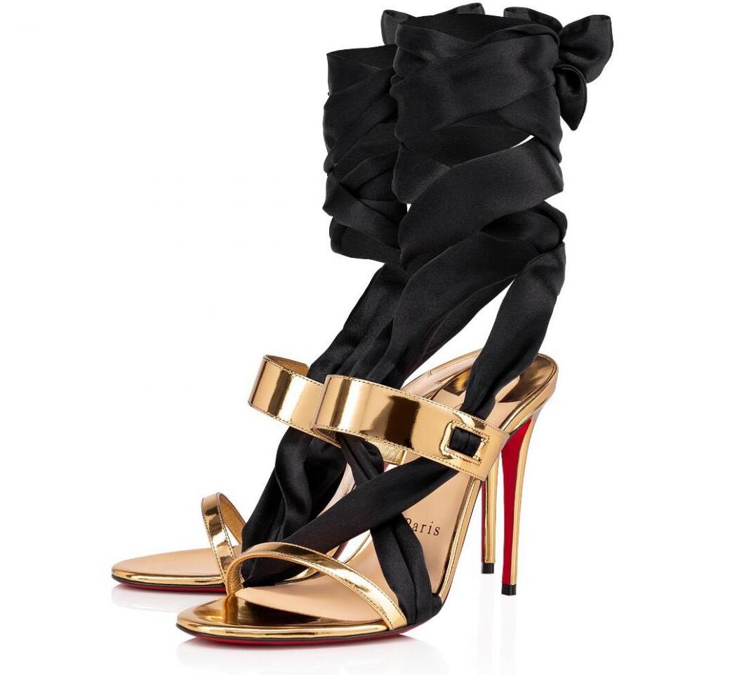 Summer Famous Foulard Cheville Women's Sandals Dress Shoes Sexy Red Bottom Pumps Elegant High Heels Party Wedding Bridals crepe satin s, Black
Summer Famous Foulard Cheville Women's Sandals Dress Shoes Sexy Red Bottom Pumps Elegant High Heels Party Wedding Bridals crepe satin s, Black