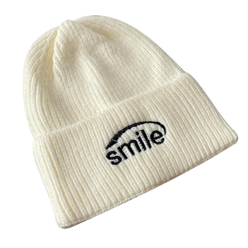 Fashion Street Cute Smile Crochet Knit Cap Beanie Autumn Solid Warm Skull Caps Female Knitted Hat Ladies Girls Winter Hats, Customize
Fashion Street Cute Smile Crochet Knit Cap Beanie Autumn Solid Warm Skull Caps Female Knitted Hat Ladies Girls Winter Hats, Customize
