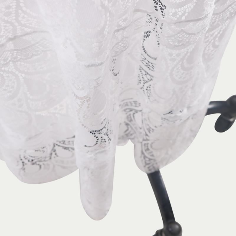Flower Lace Dress Women Sling Cross Wedding Beach Elegant Party Evening Slim Hollow Summer Dresses Femme Robe Casual