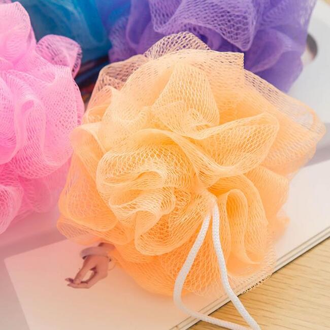 Loofah Bath Ball Mesh Sponges Milk Shower Accessories Nylon Brush Showers Balls 12g Soft Body Cleaning6287133