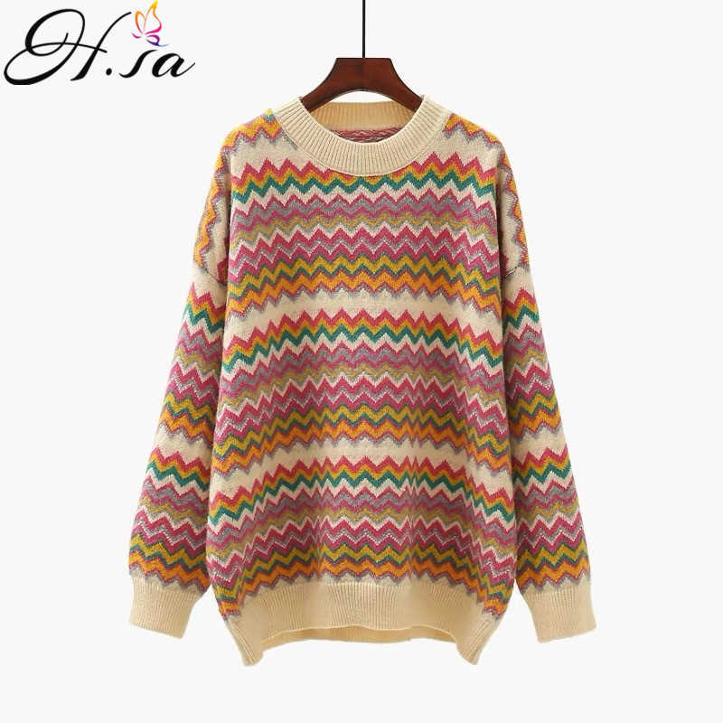 H.Sa Winter Striped… - image